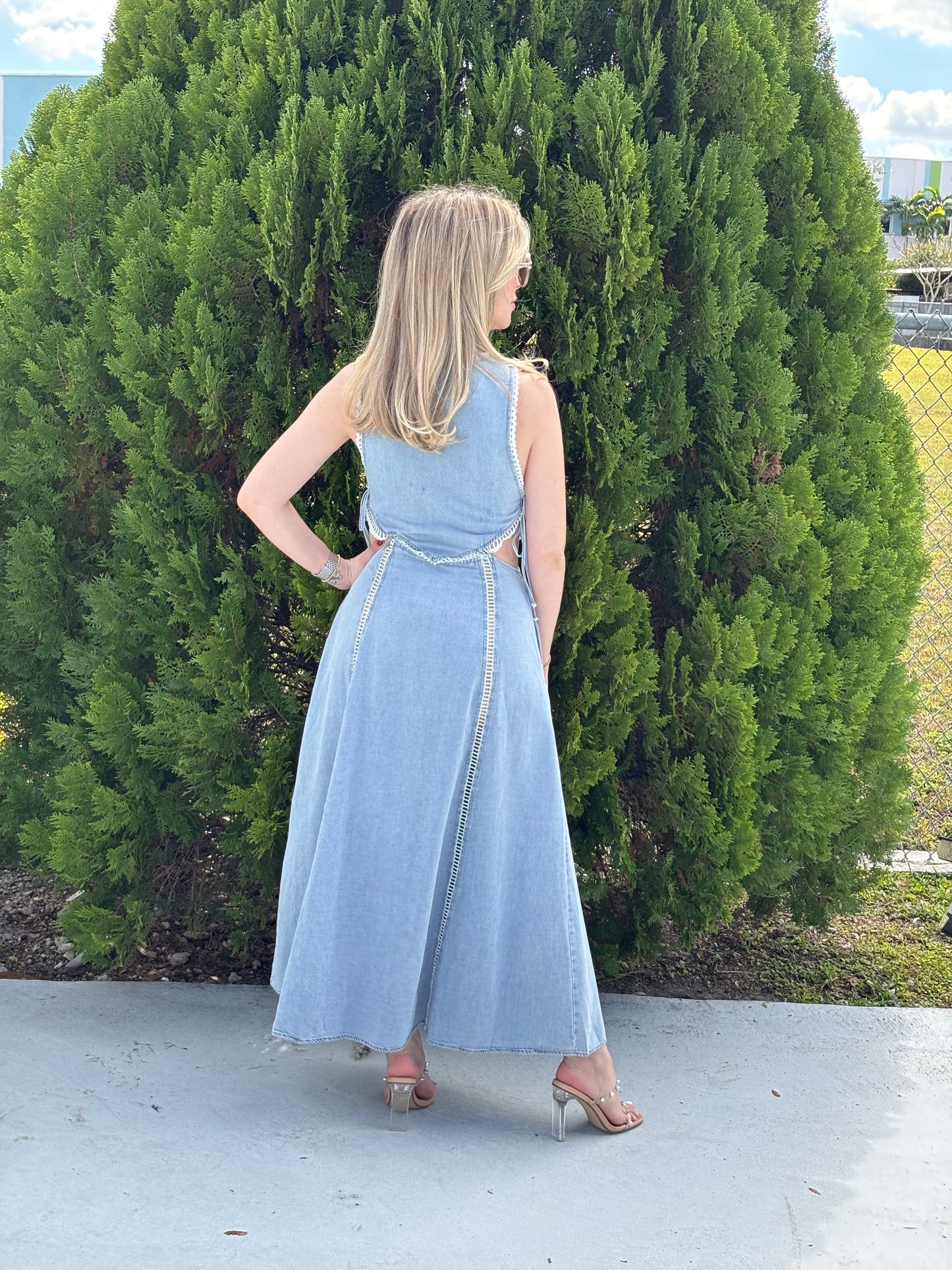 Ana denim dress