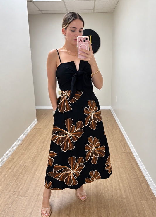 Black Magnolia dress