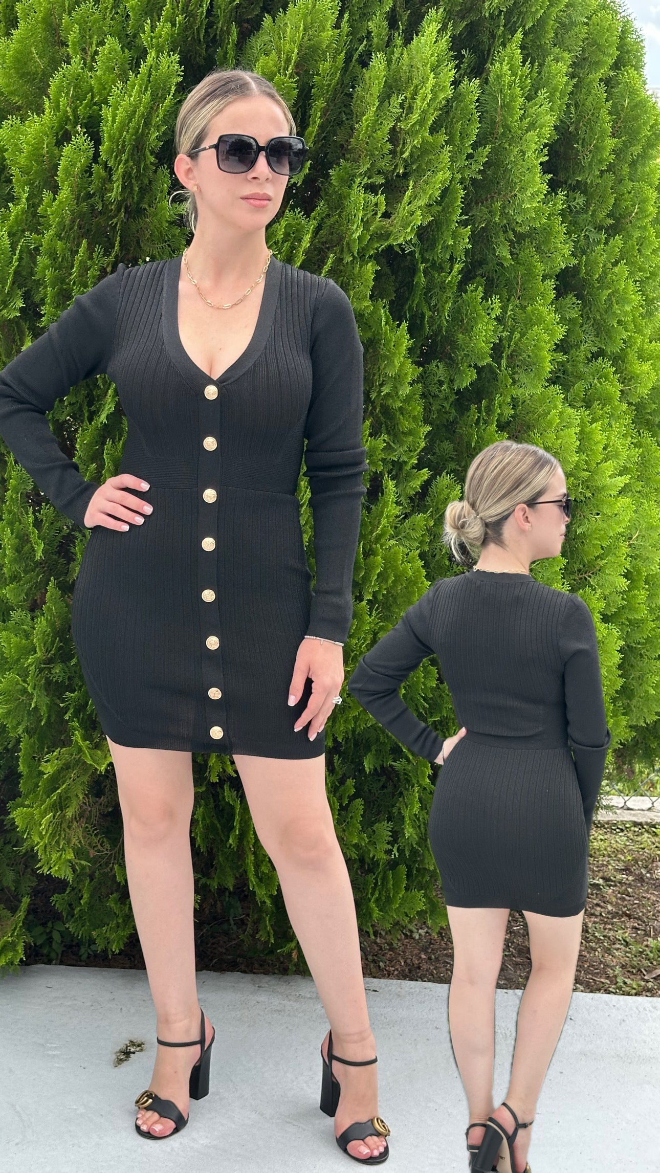 Gabby long sleeve mini dress