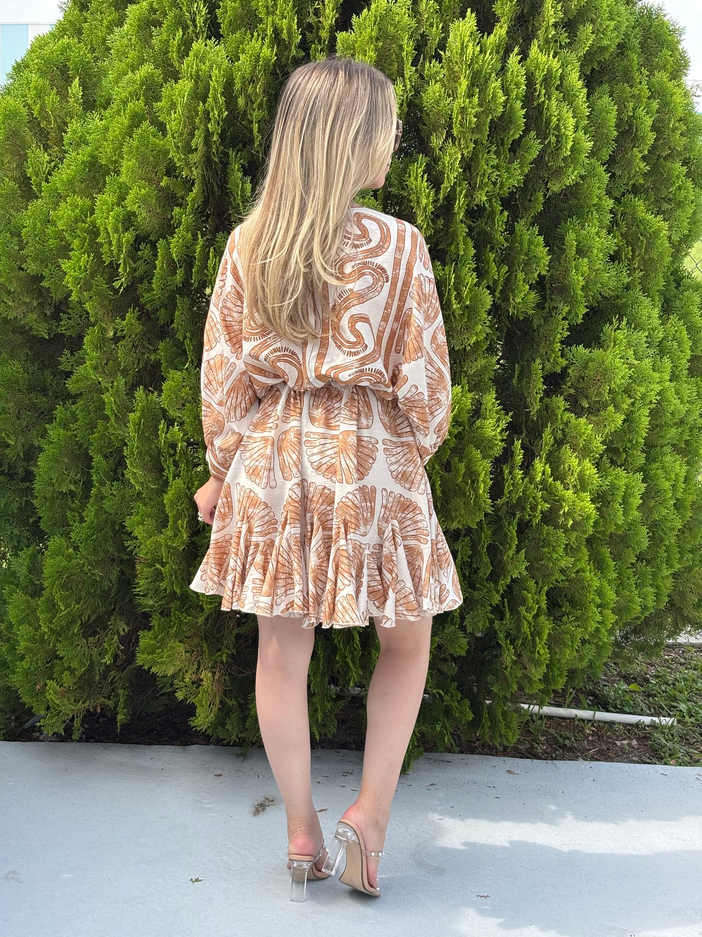 Bea neutral mini dress