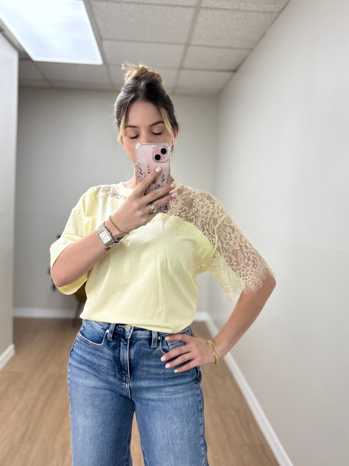 Tshirt con encaje