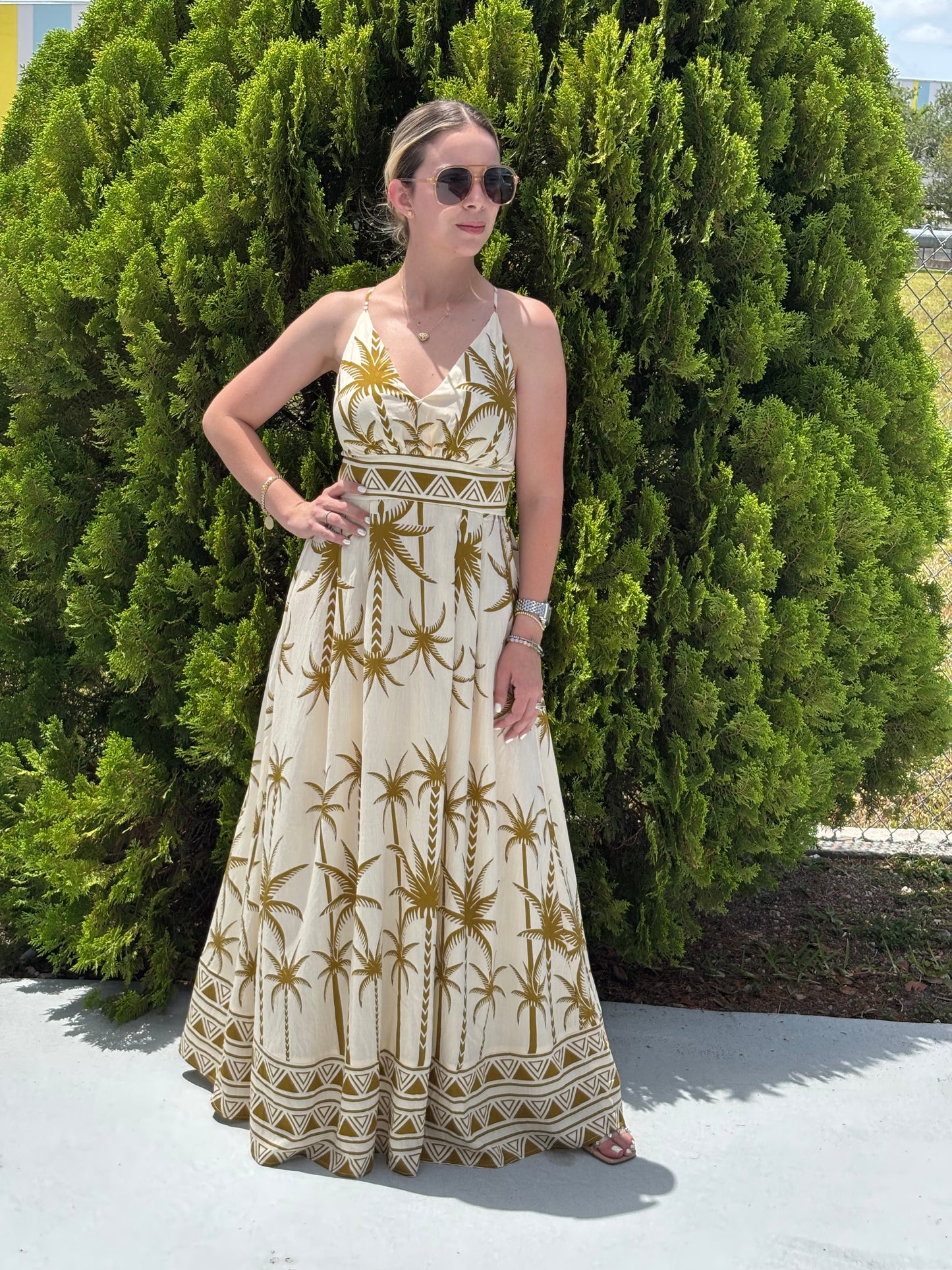 Palmeras maxi dress