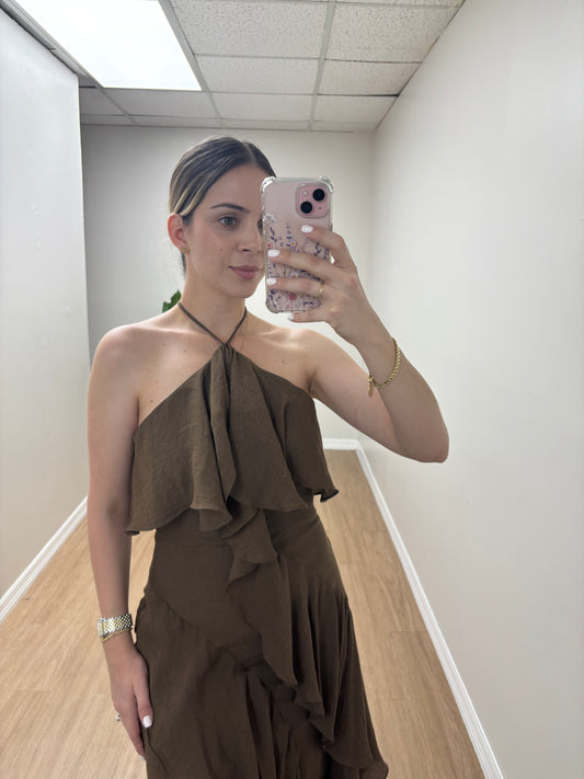 Jenine chocolate dress