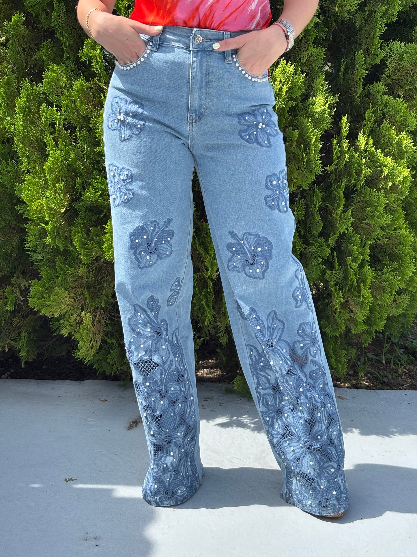 Pearl Bloom jeans ✅