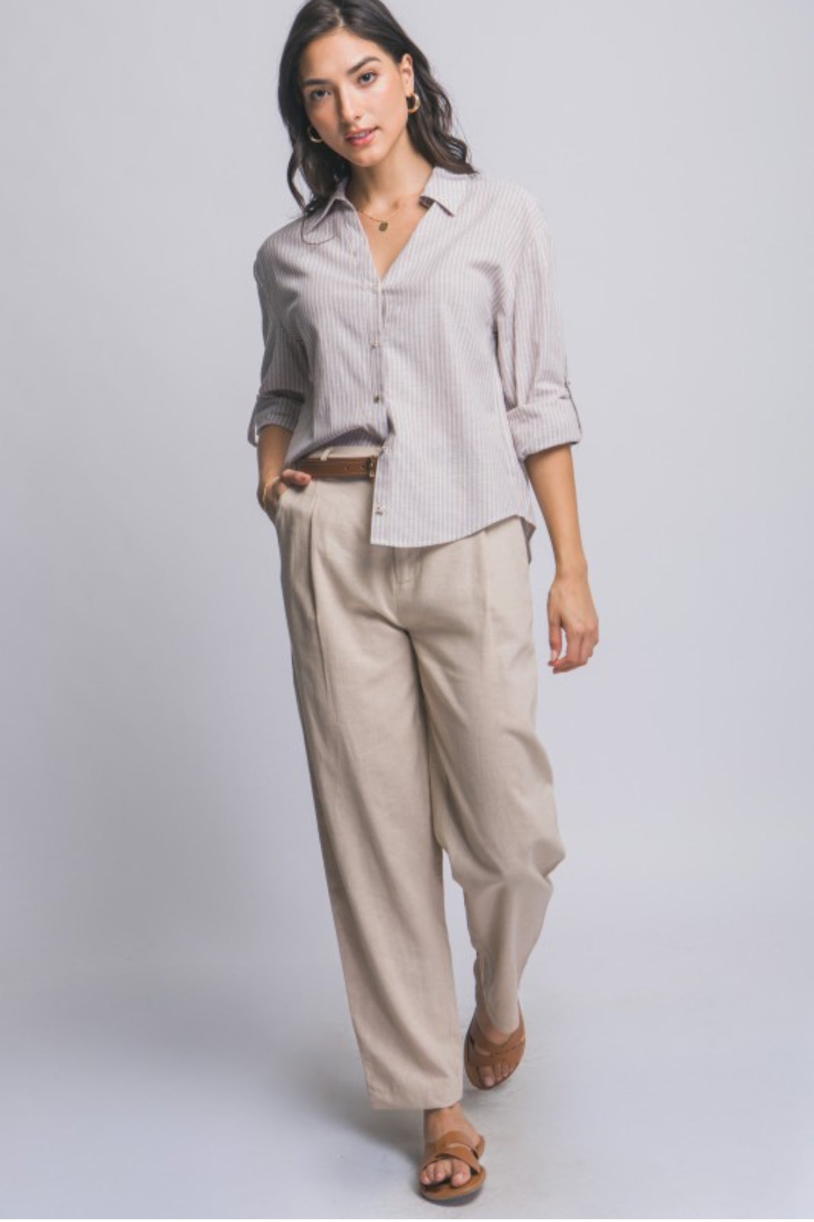 Linens blend shirt