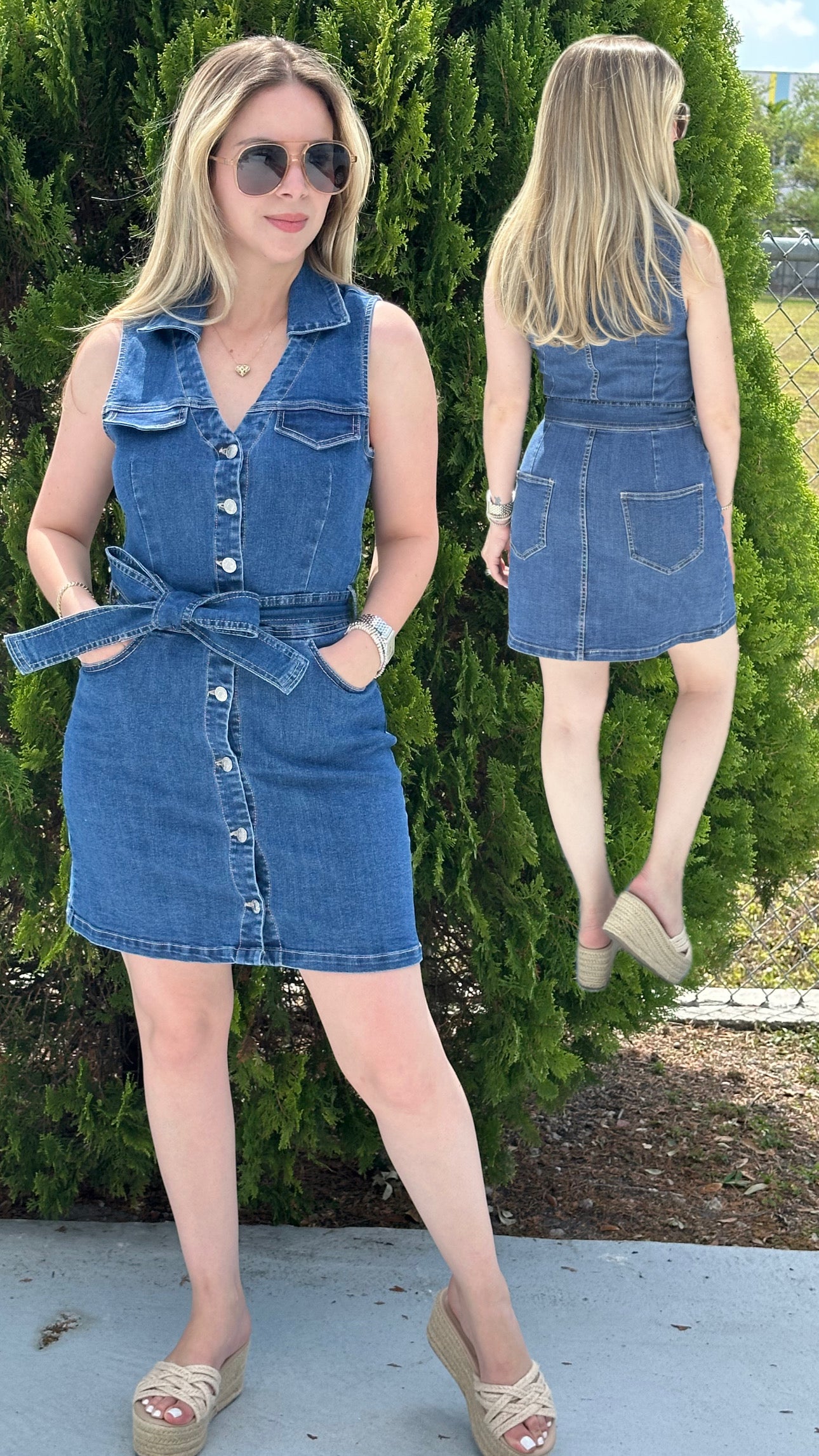 Denim dress