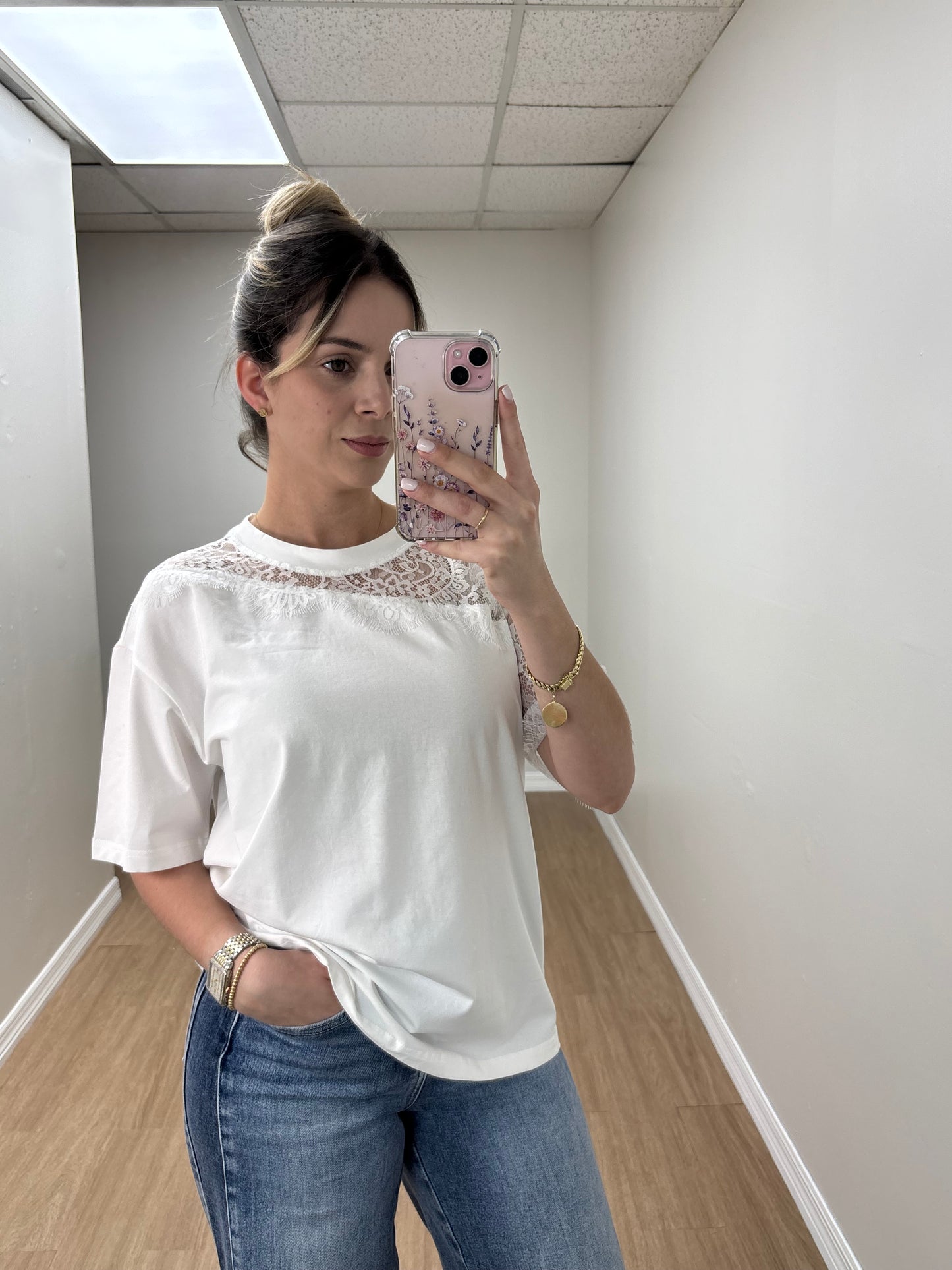 Tshirt con encaje
