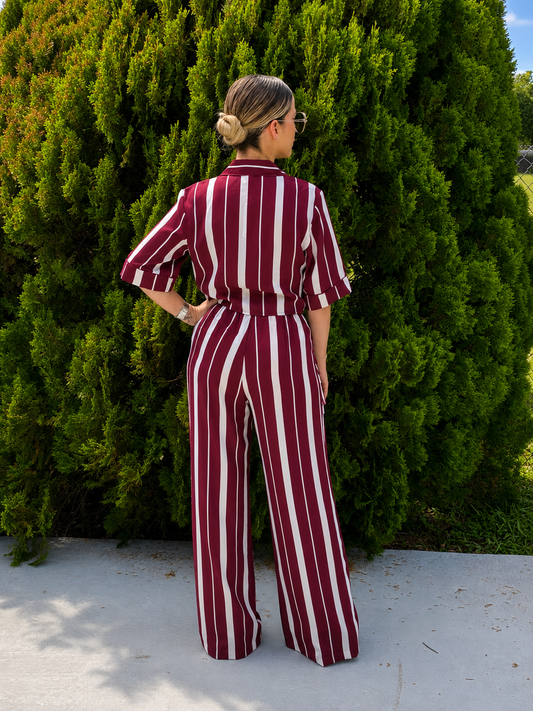 OVI Stripes set burgundy