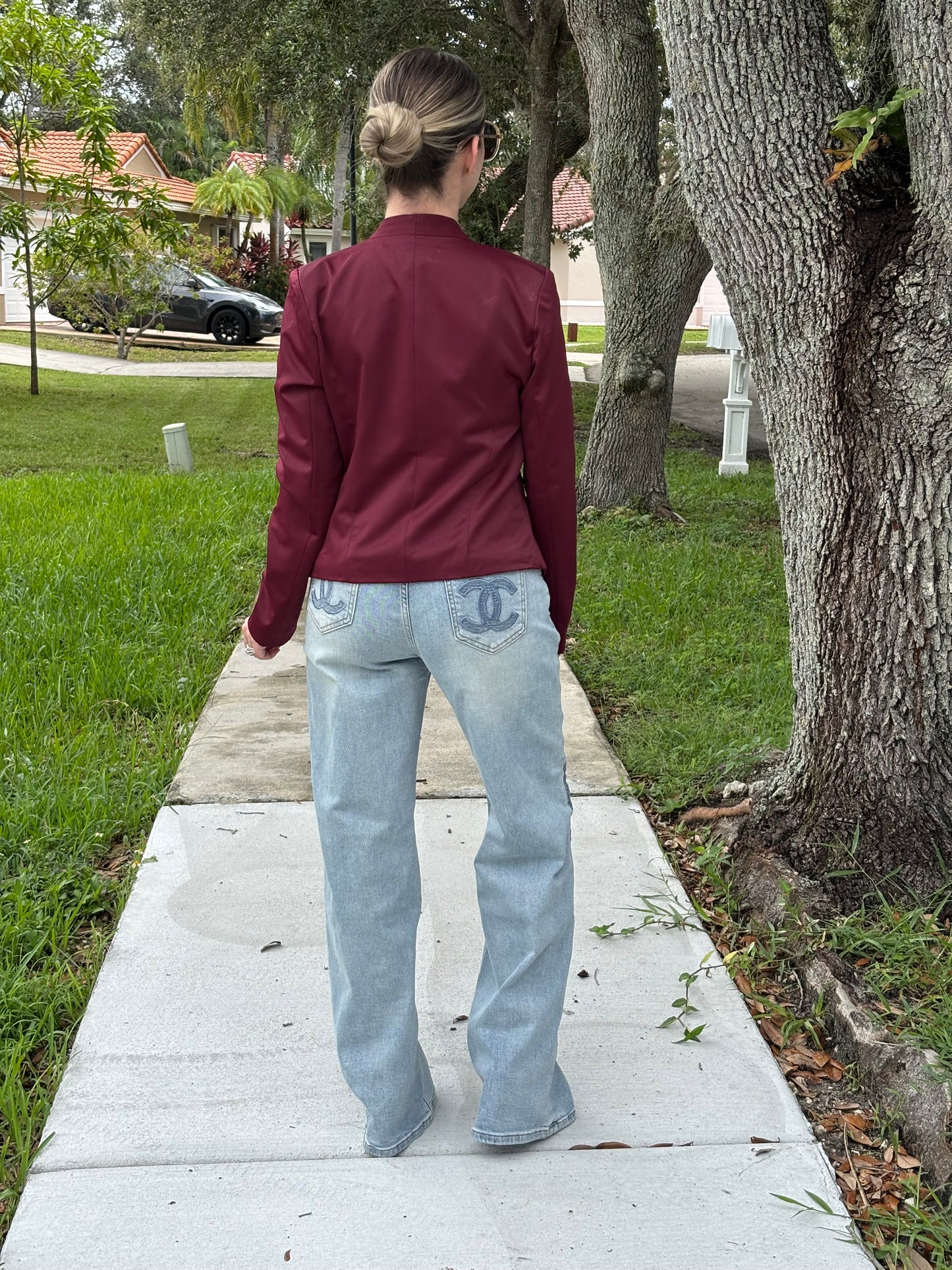 OVI Burgundy Blazer