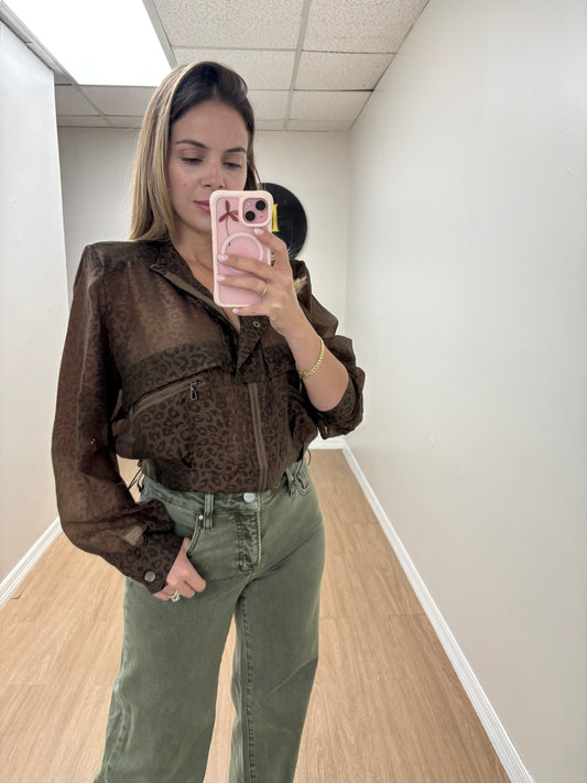 Animal print jacket
