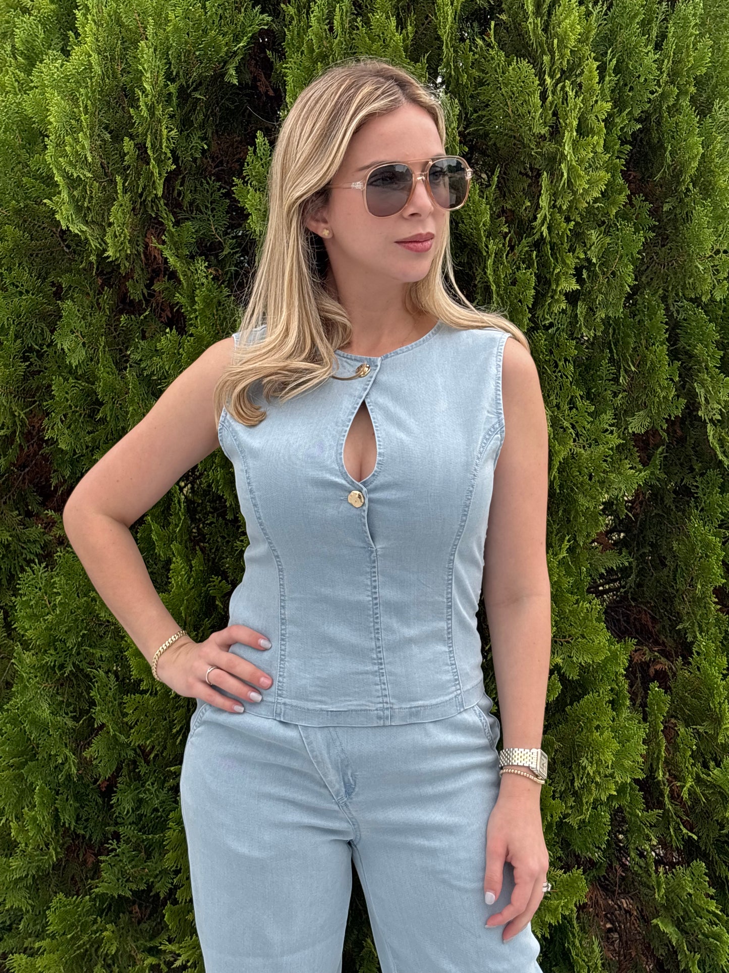 Evelyn denim set