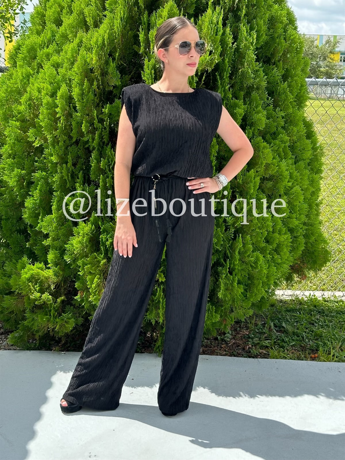 Black jumpsuit