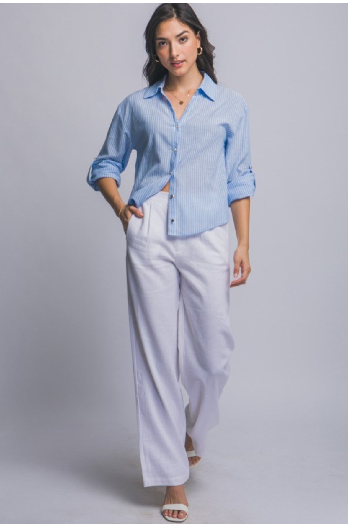 Linens blend shirt
