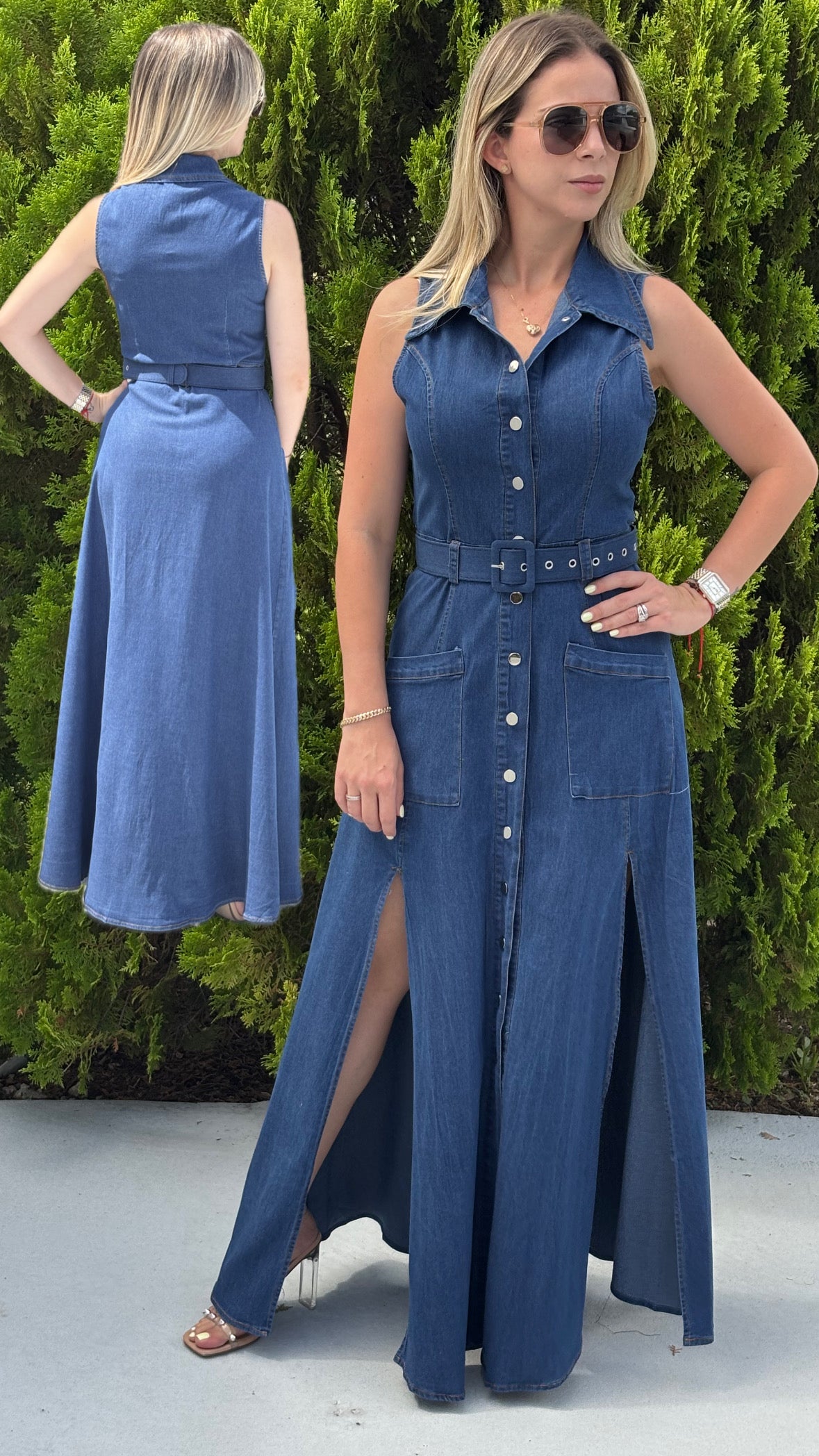 Vestido “Alexa” - Denim Elegante