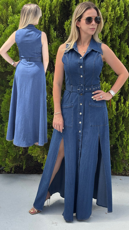 Vestido “Alexa” - Denim Elegante