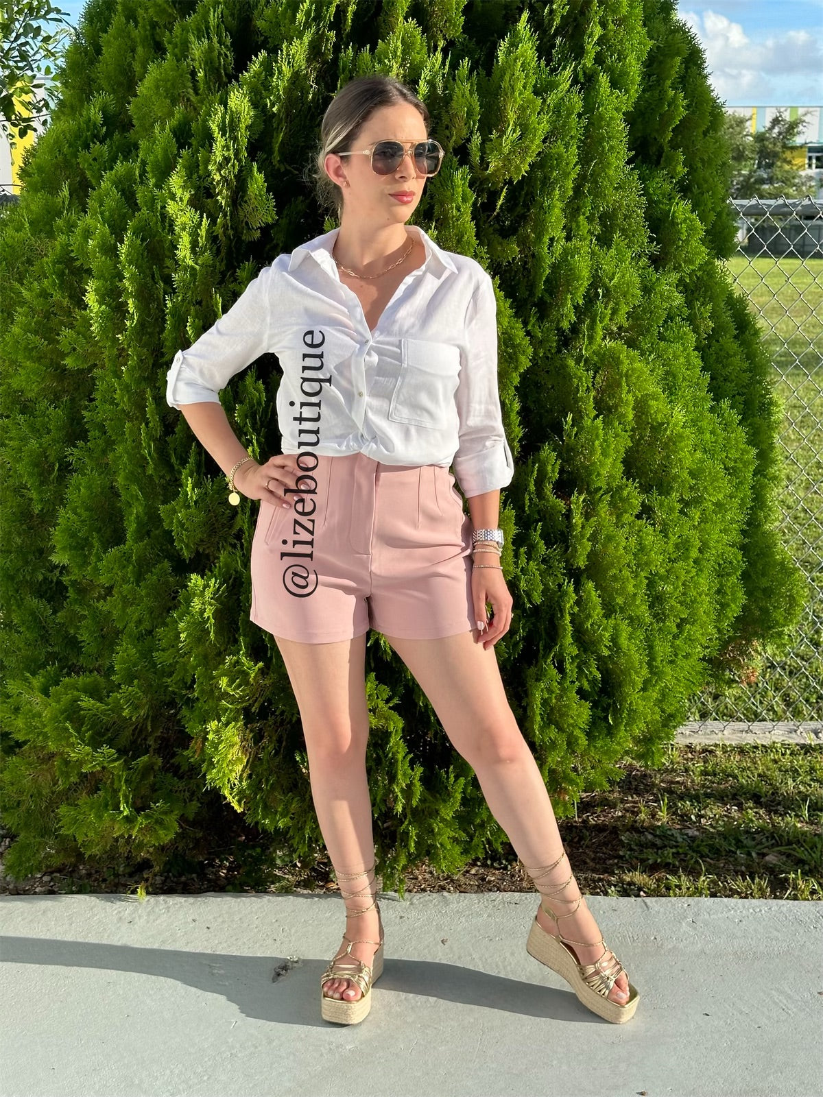 Clarissa shorts baby pink