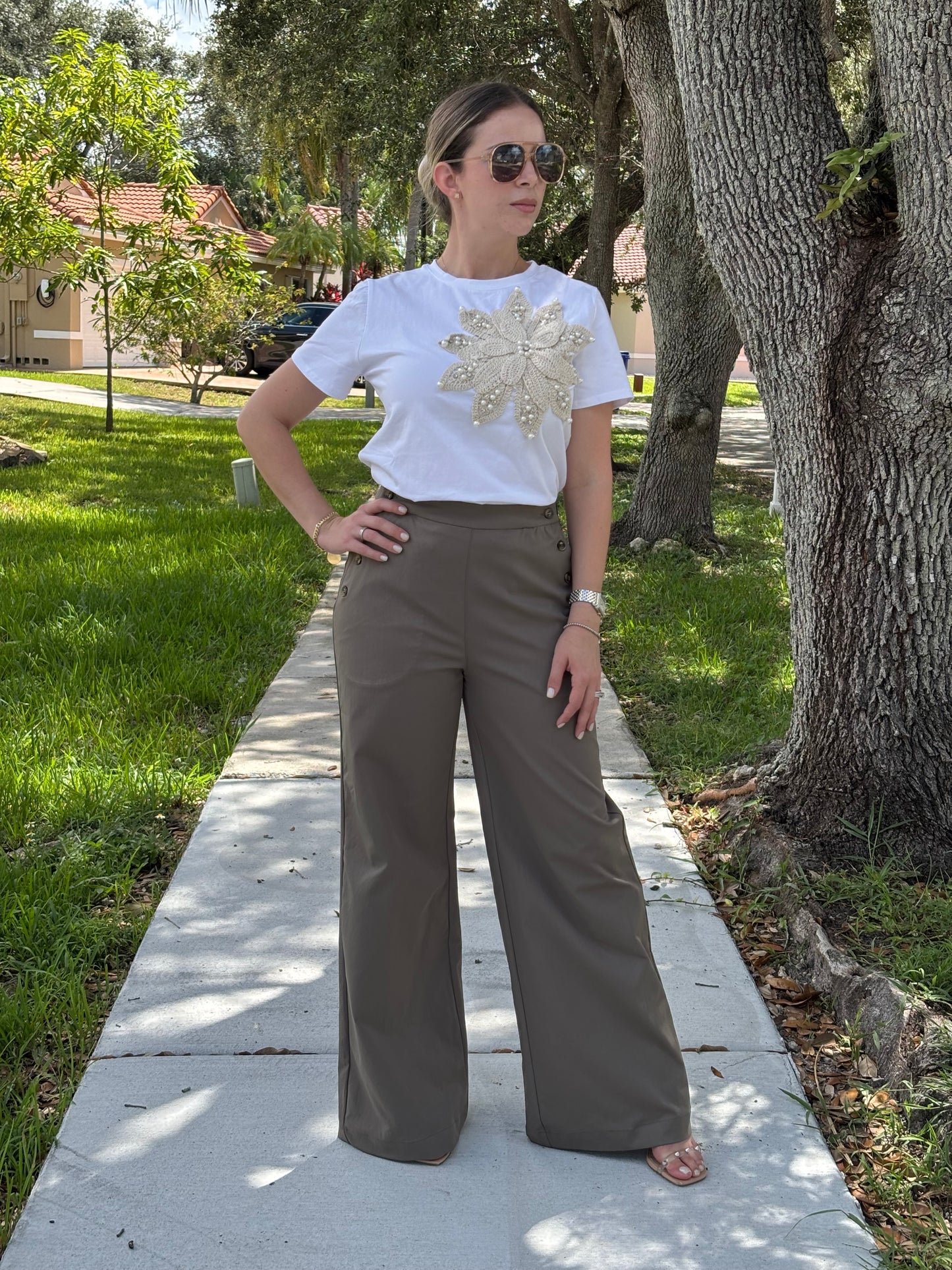 Pastel embroidery shirt