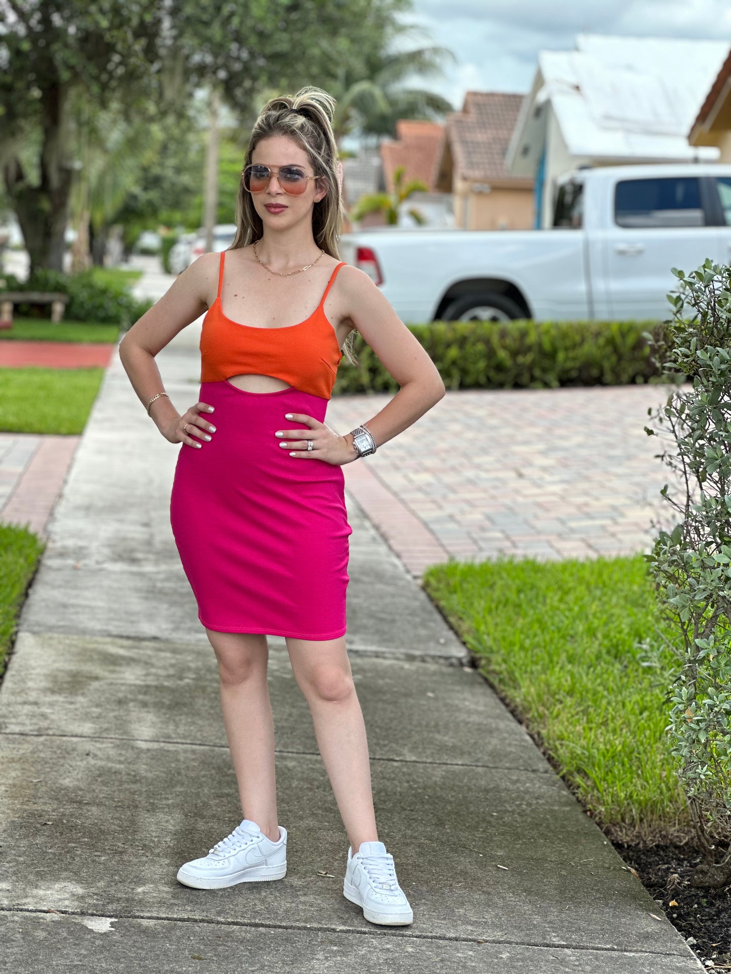 Fore mini dress