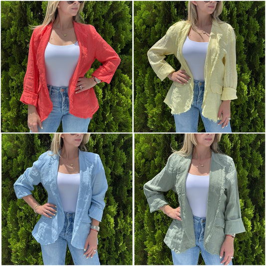 Chaquetas de lino