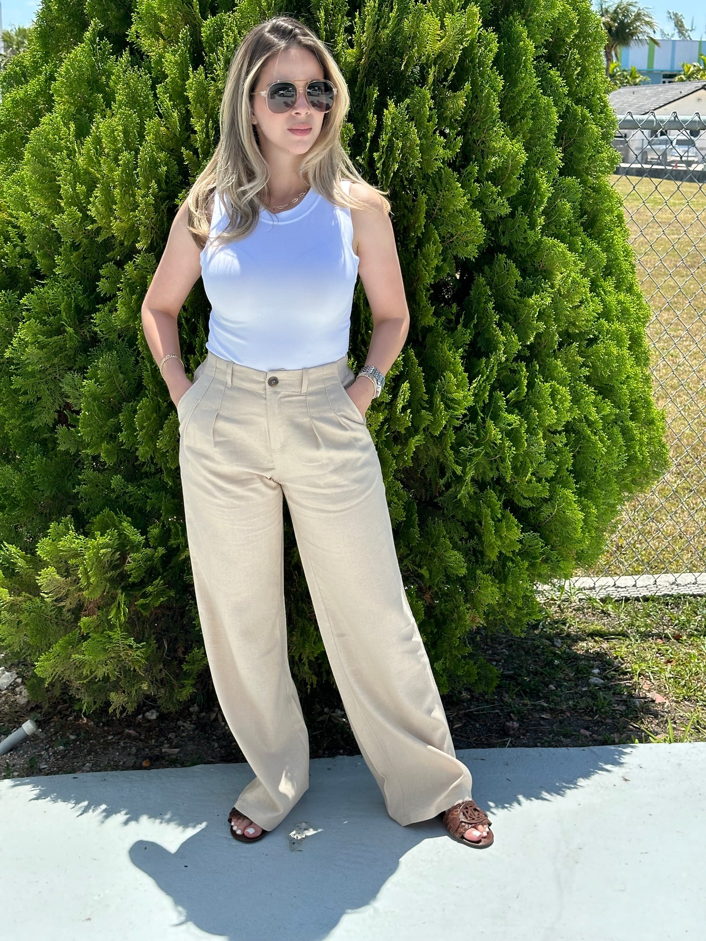 Sand Linen pants