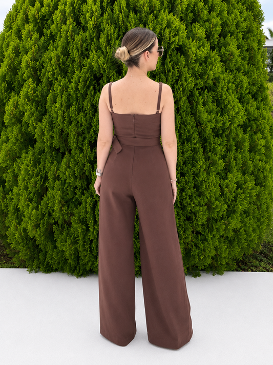 Brianna Chocolate Jumpsuit