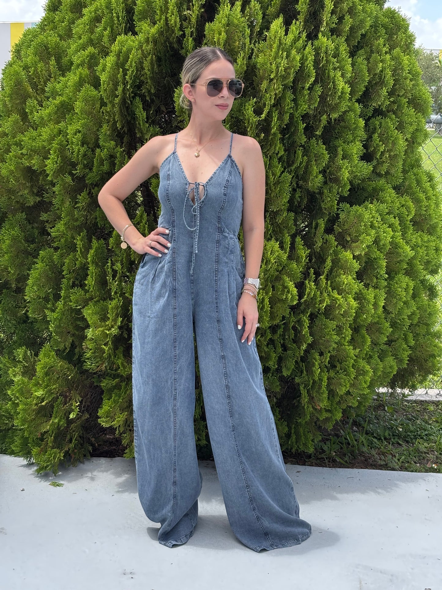 Eliana denim jumpsuit