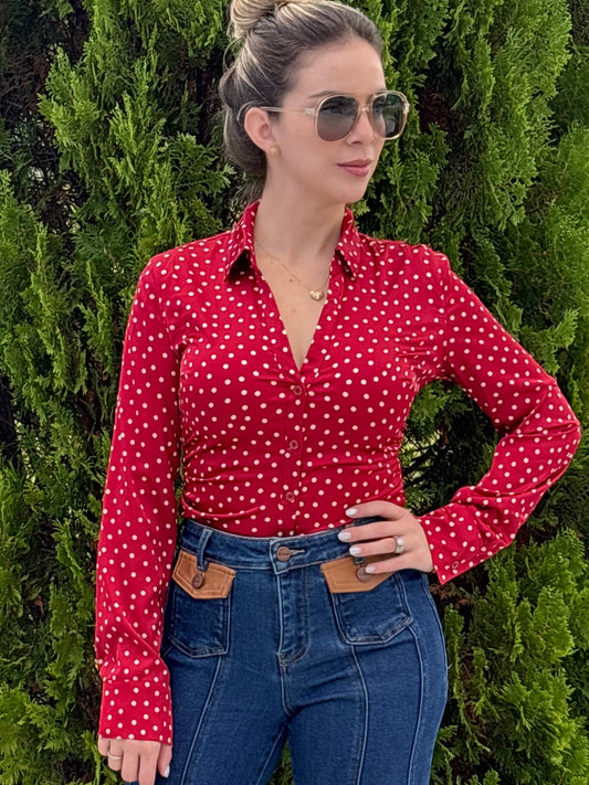 Polka dot shirt