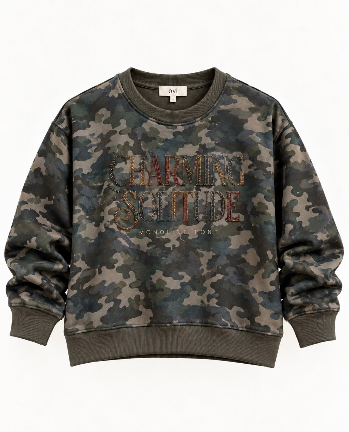 Camo sweater