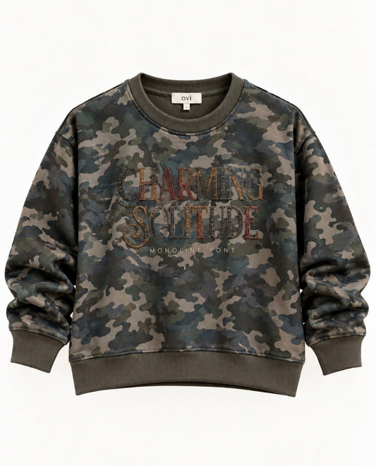 Camo sweater