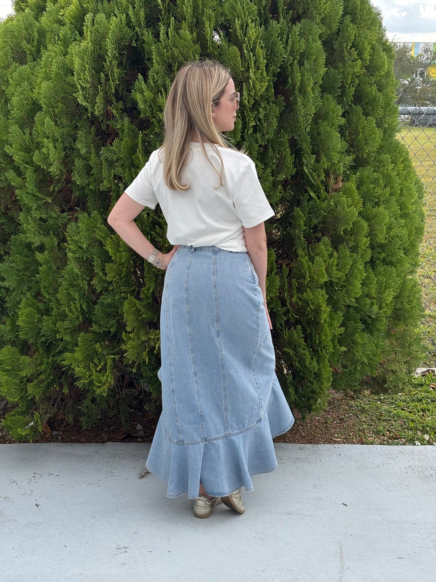 Denim skirt