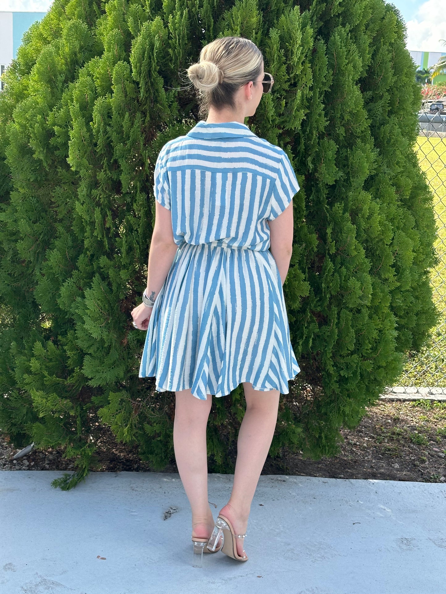 Stripes mini dress
