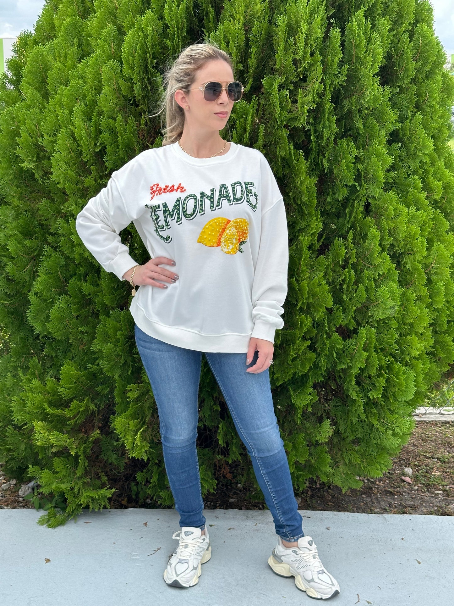 Fresh Lemonade over size sweater