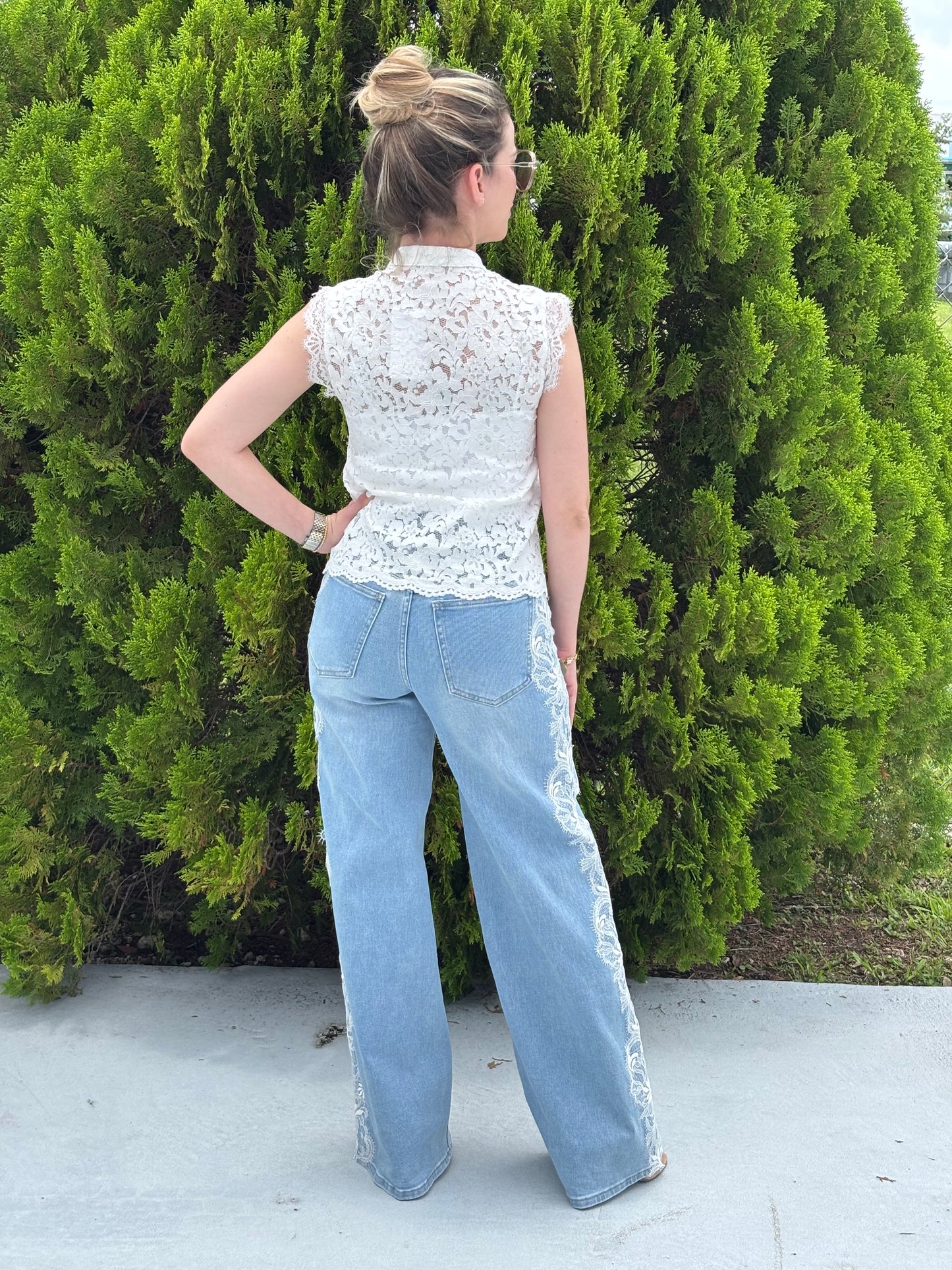 Jean con encaje