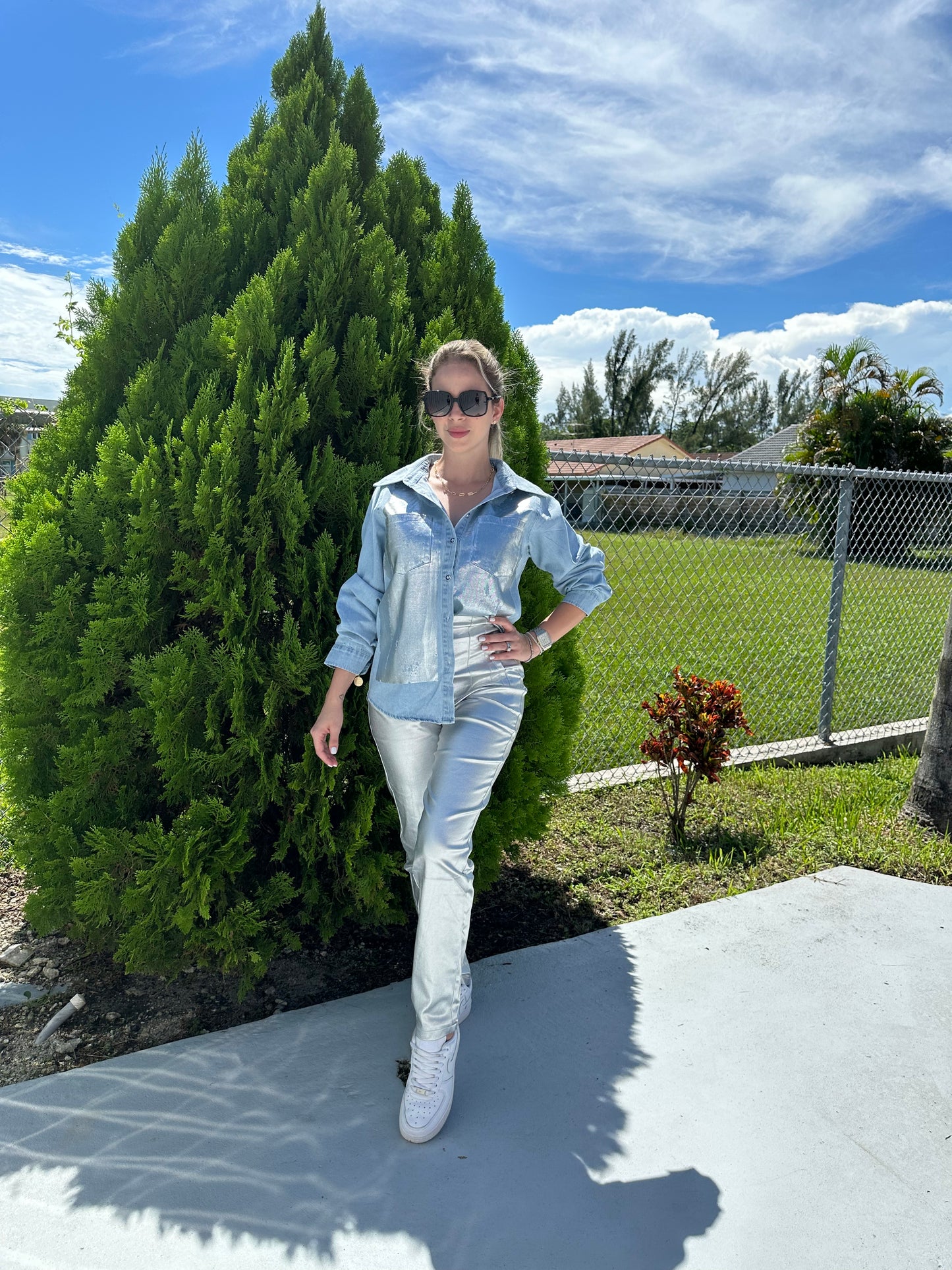 Denim shirt