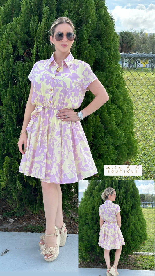 Livie dress yellow