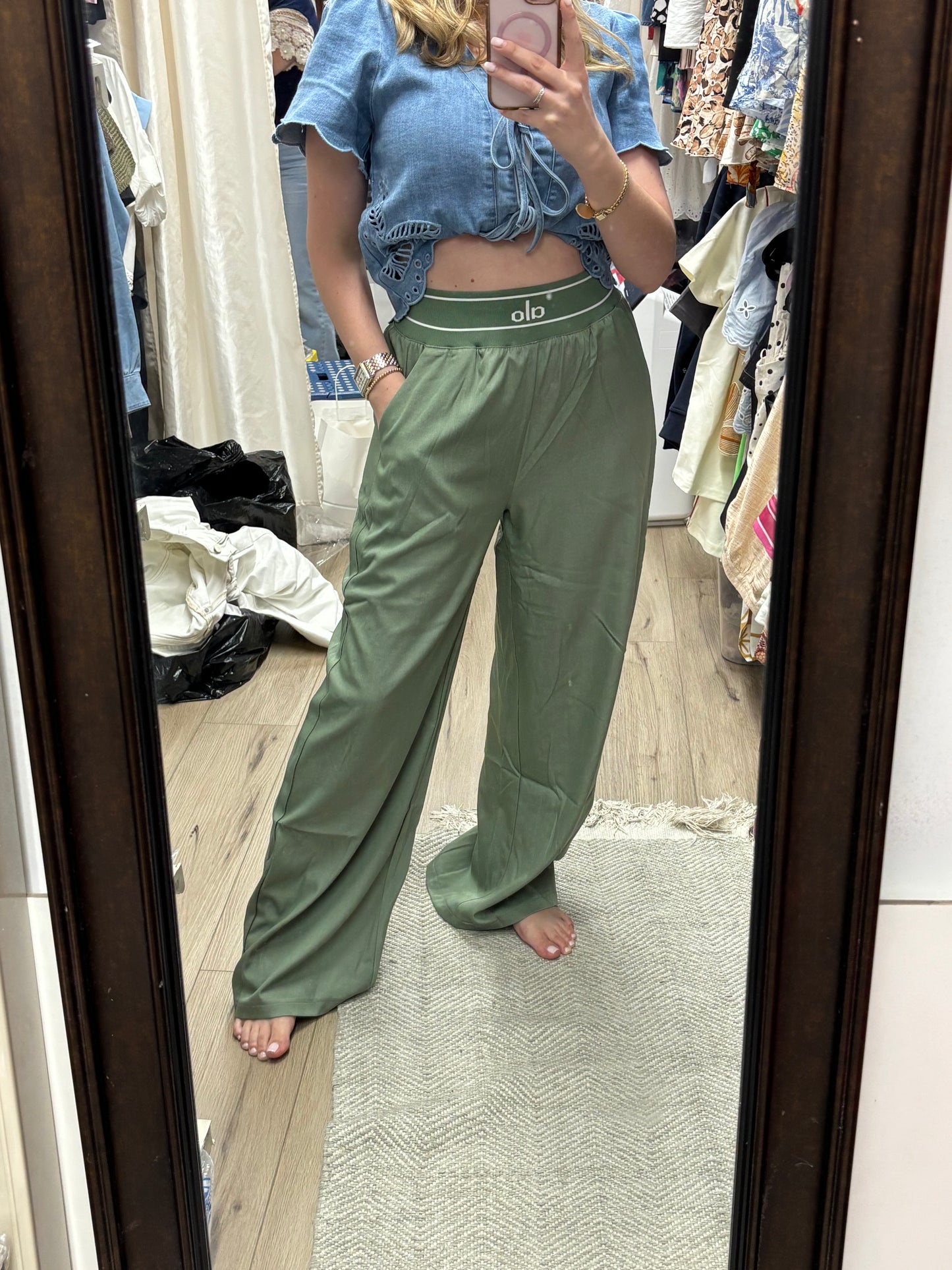 Pantalón con faja elástica
