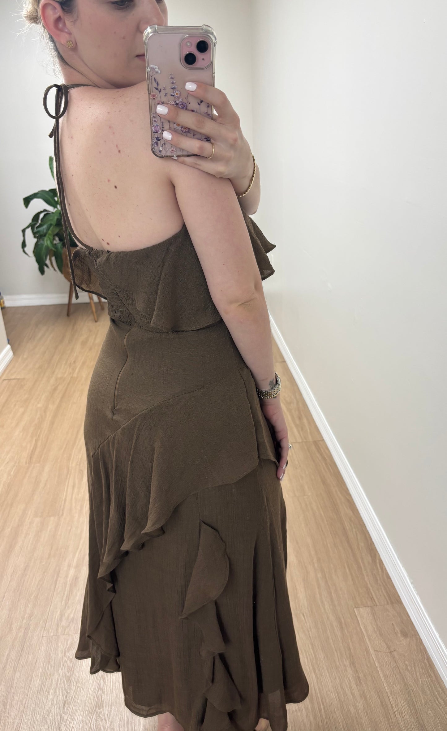 Jenine chocolate dress