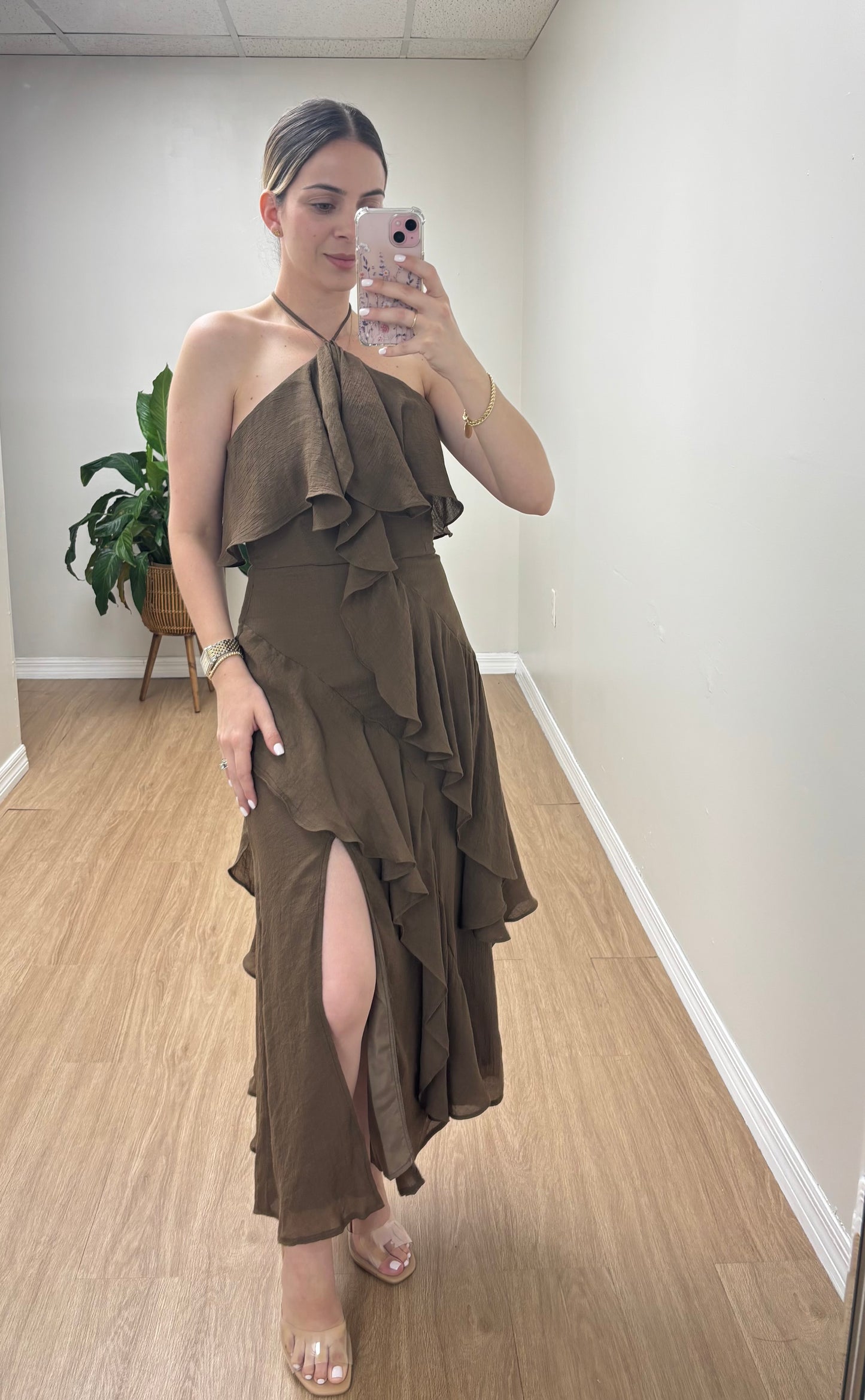 Jenine chocolate dress