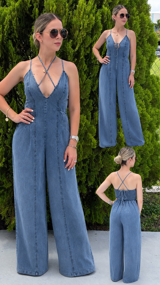 Eliana denim jumpsuit