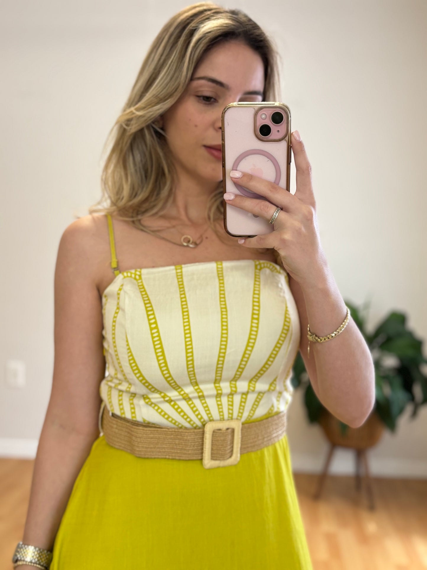 Green sea maxi dress