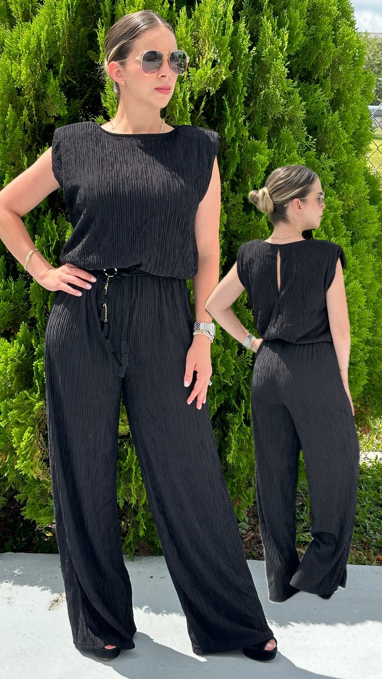 Black jumpsuit