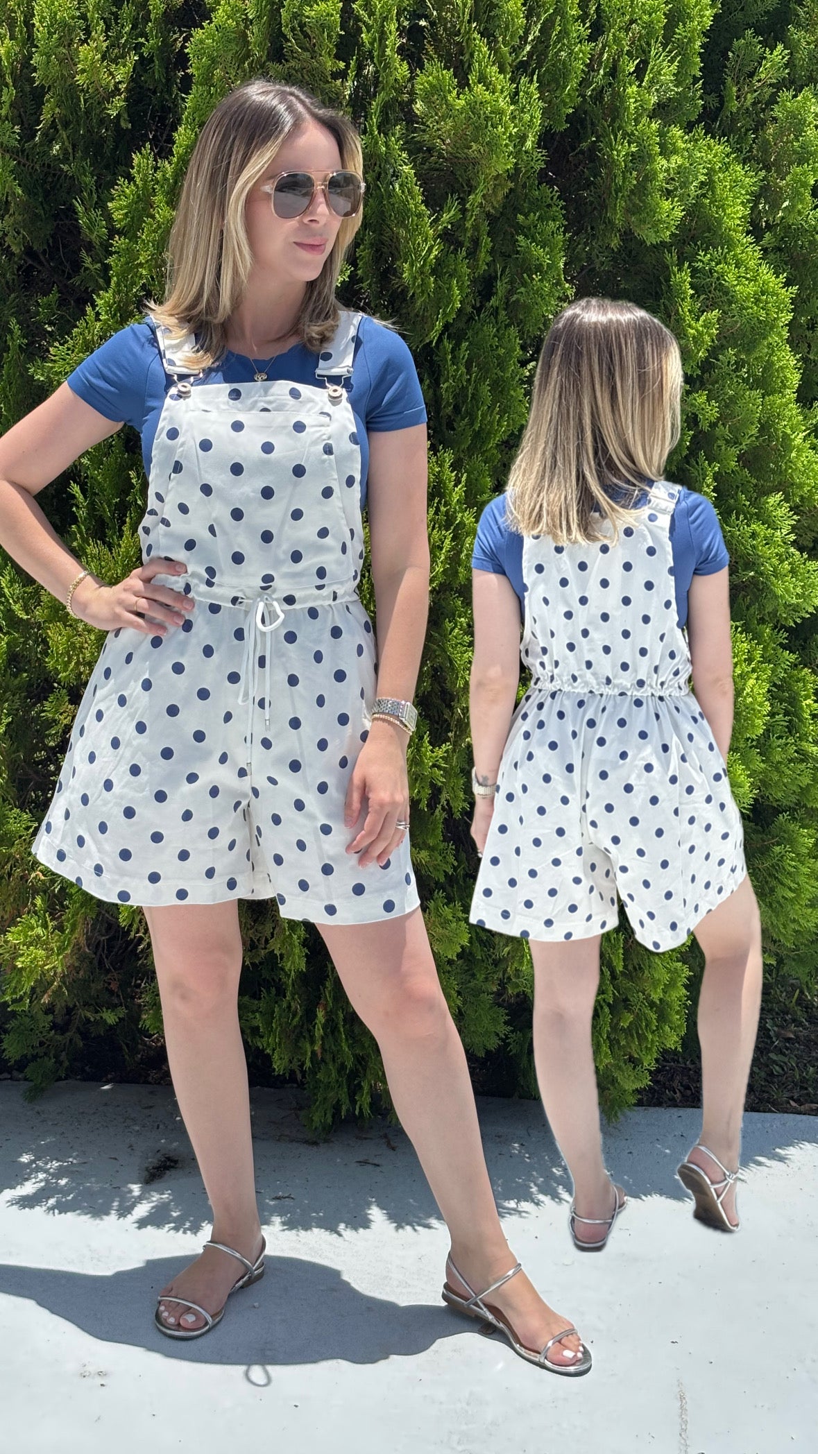 Polkadots Overall blue