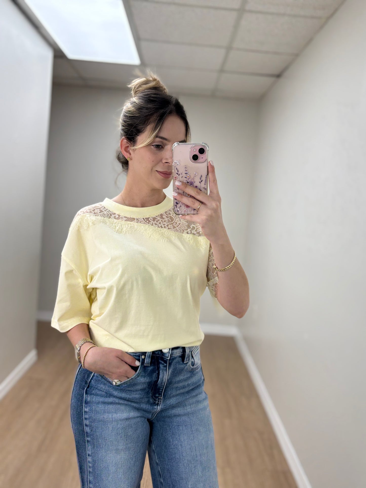 Tshirt con encaje