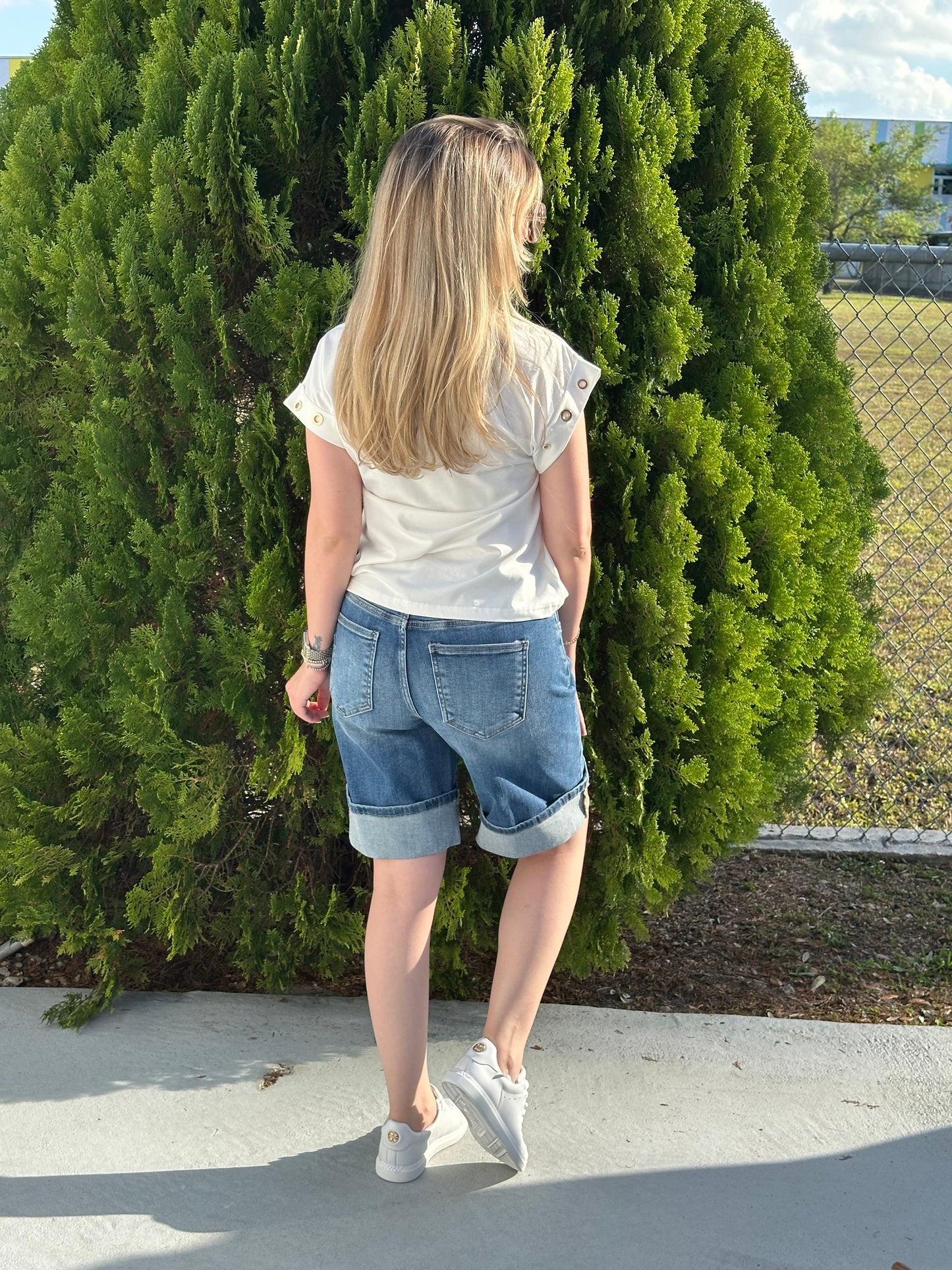 White pastel shirt