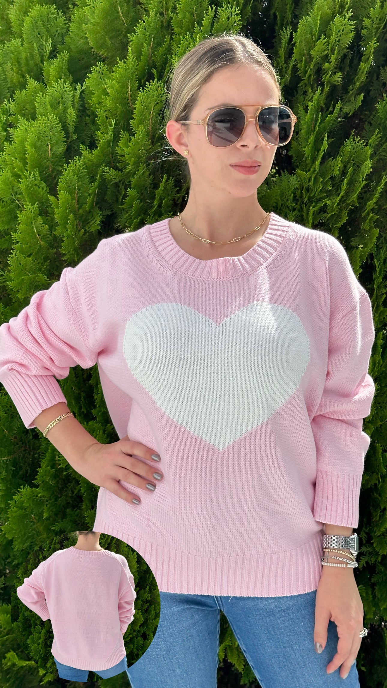 One heart sweater