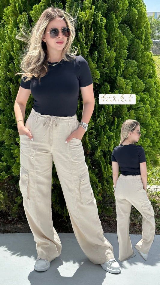 Linen Cargo pants
