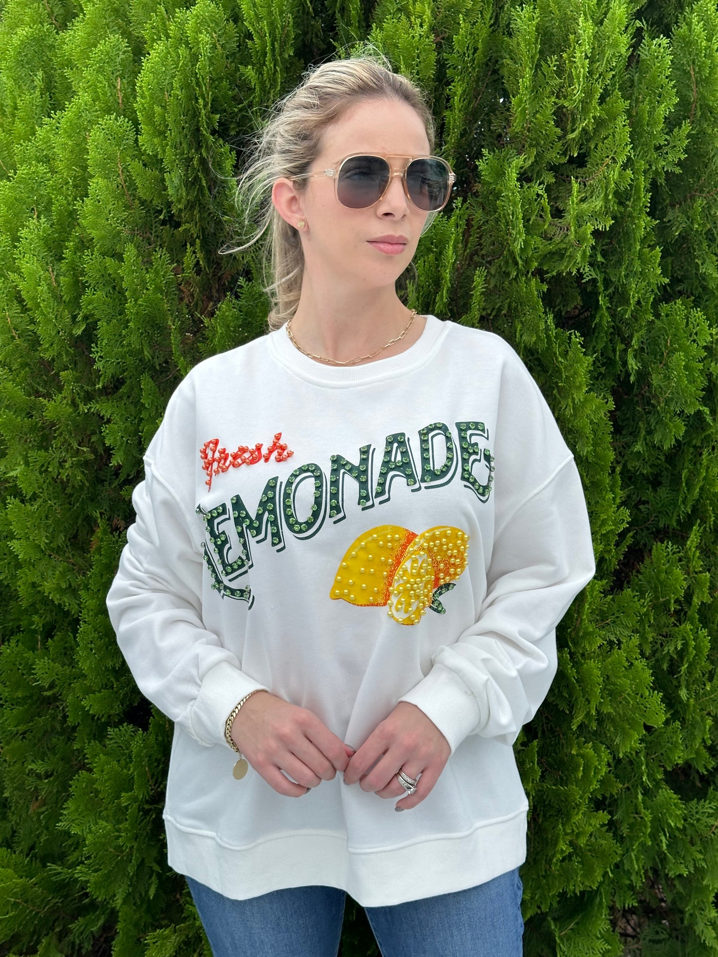 Fresh Lemonade over size sweater