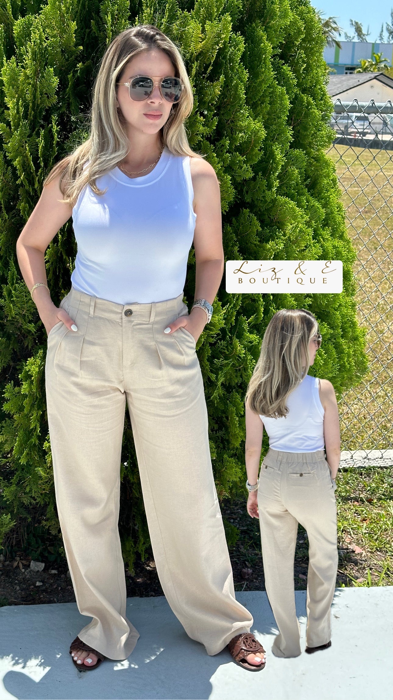 Sand Linen pants
