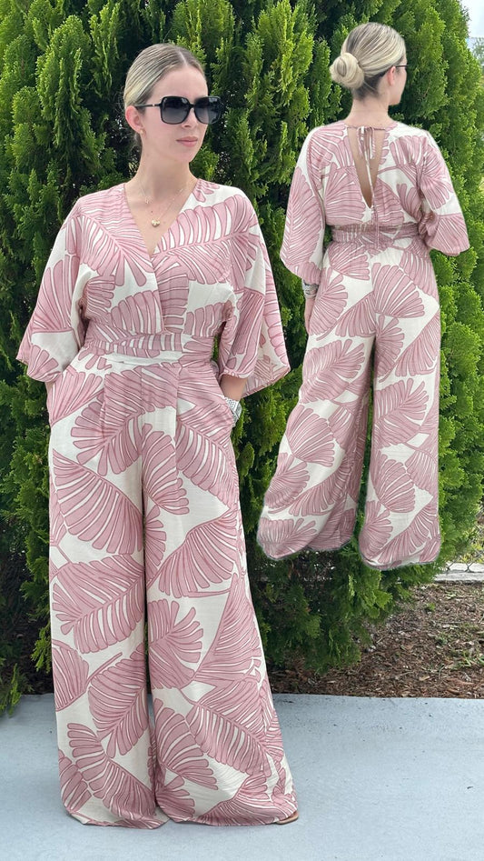 Pink Maldivas jumpsuit