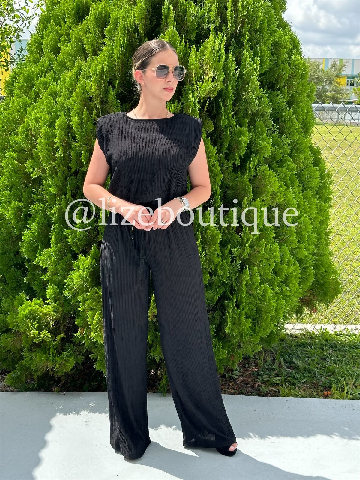 Black jumpsuit